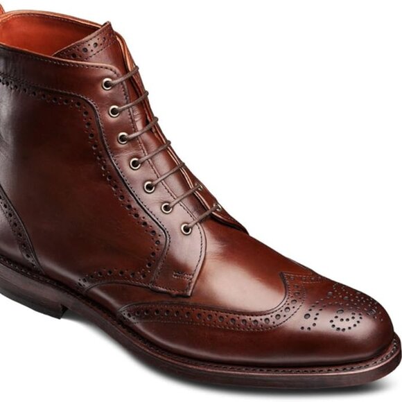 Allen Edmonds Dalton WingTip Boots Dark Chili 7.5 preowned main image 4